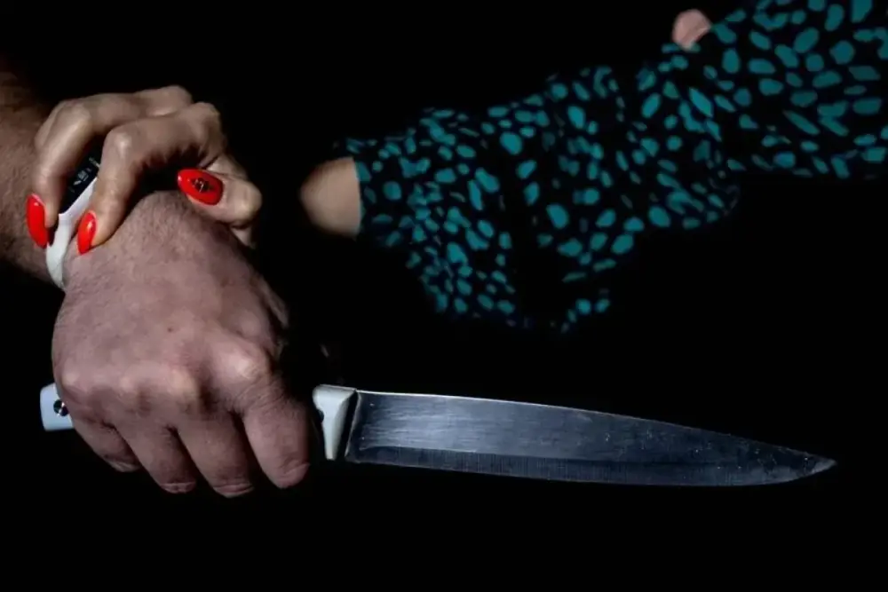 Şəmkirdə qardaş bacısını bıçaqlayıb