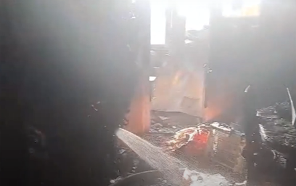 Bakıda yataqxanada yanğın oldu - VİDEO