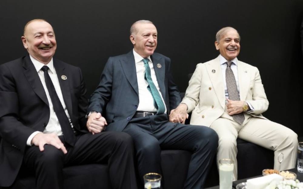 Üç liderin səmimi FOTOLARI