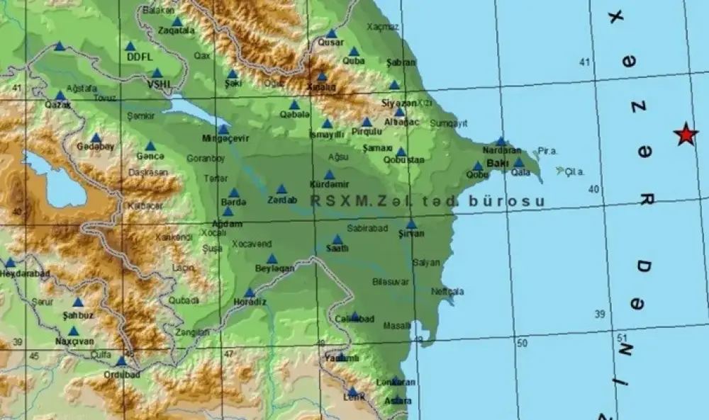 Xəzərdə ard-arda zəlzələ oldu