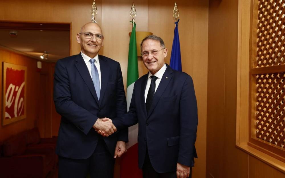 Elçin Əmirbəyov İtaliyada görüşlər keçirdi - FOTOLAR