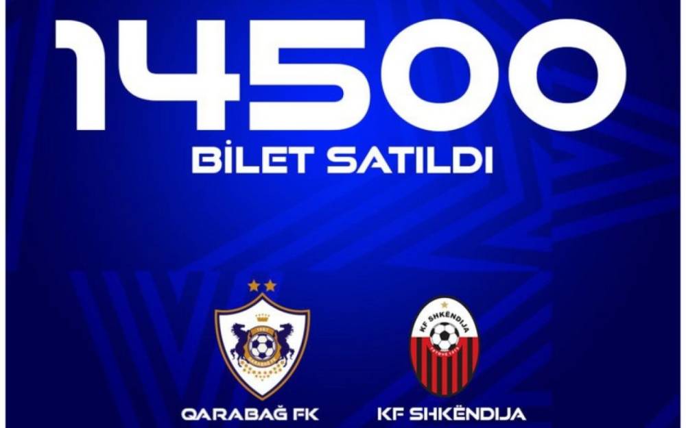 "Qarabağ"ın cavab oyununa 14 500 bilet satılıb