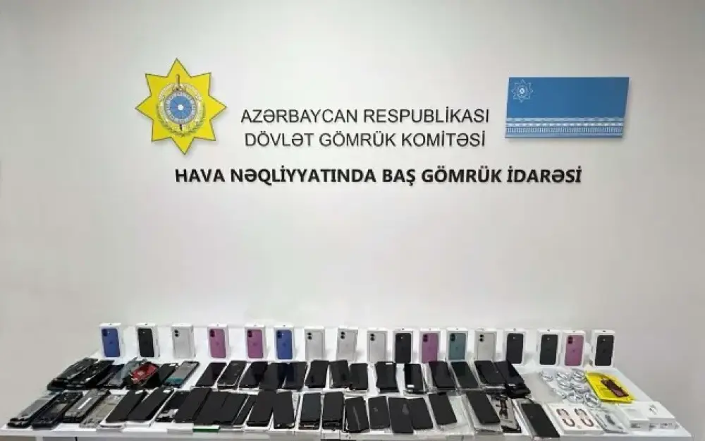 Gömrük bəyanı edilməyən 17 “Iphone” aşkarlandı