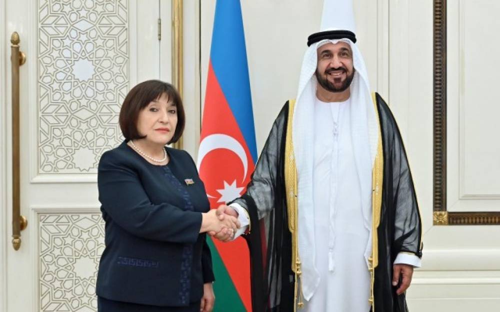Sahibə Qafarova Ərəb Parlamentinin prezidenti ilə görüşdü - FOTOLAR