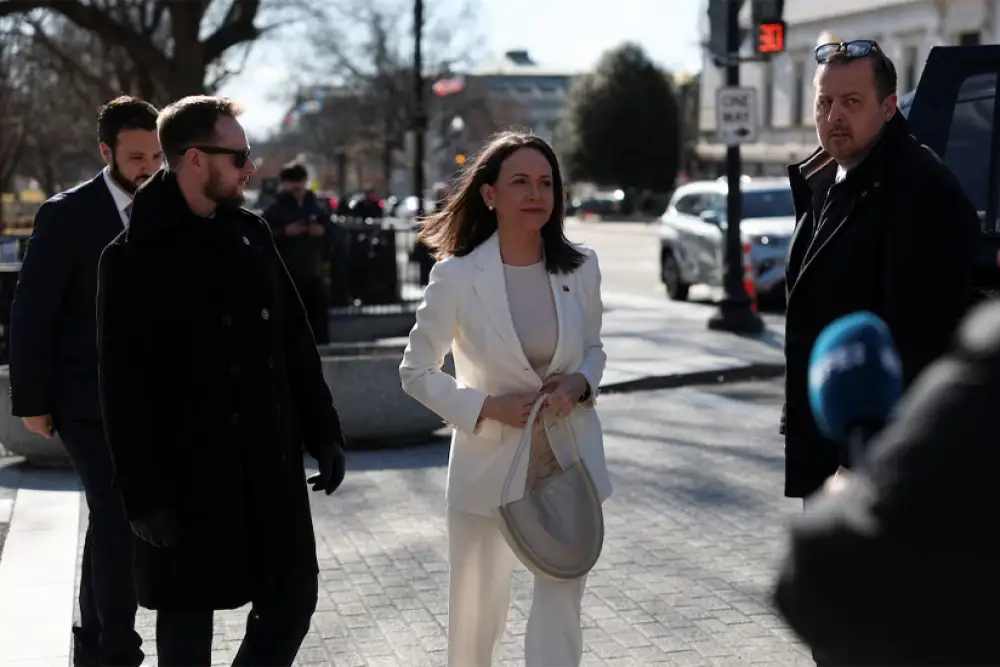 Venesuela müxalifətinin lideri Mariya Korina Maçado Ağ Evə gəlib