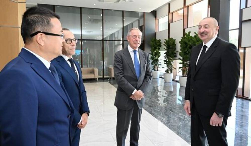 Prezident Mingəçevirdə Elektrik Stansiyasının açılışında