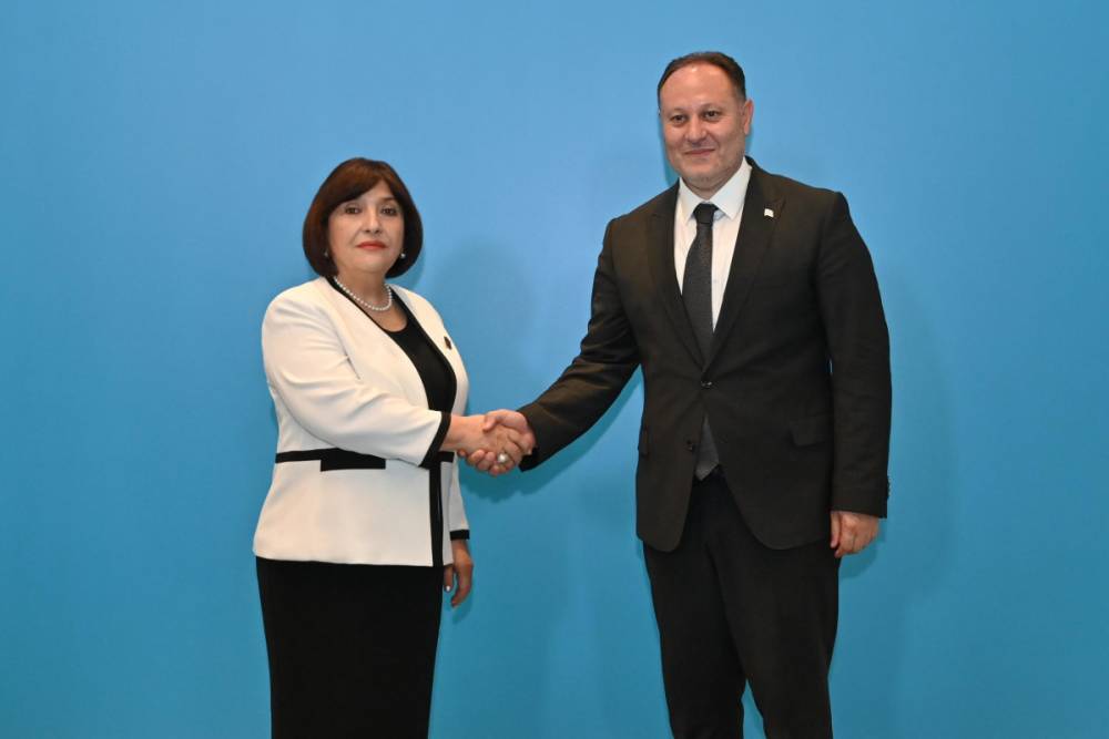 Sahibə Qafarova Astanada Şimali Kipr Türk Cümhuriyyəti Məclisinin sədri ilə görüşüb
