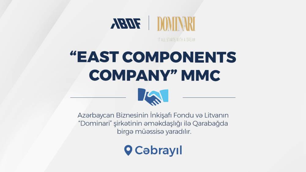 ABDF Litvanın “Dominari” şirkəti ilə birgə istehsal müəssisəsi yaradır