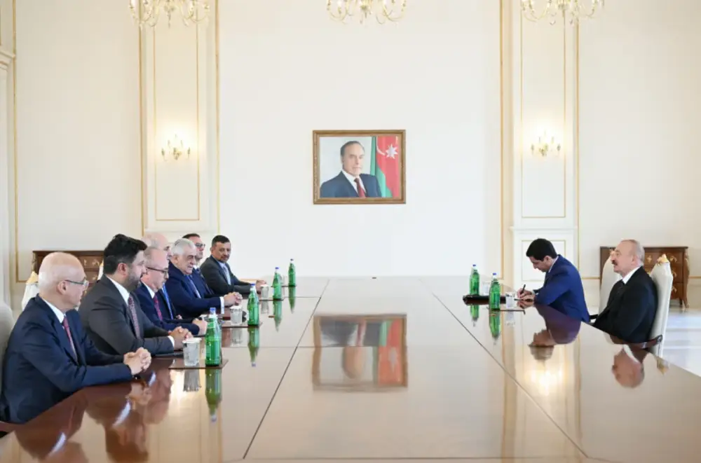 İlham Əliyev Numan Kurtulmuşun rəhbərlik etdiyi nümayəndə heyətini qəbul edib