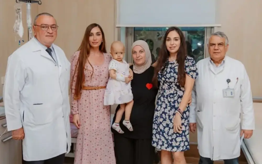 Leyla və Arzu Əliyevalar Milli Onkologiya Mərkəzində olublar - FOTOLAR