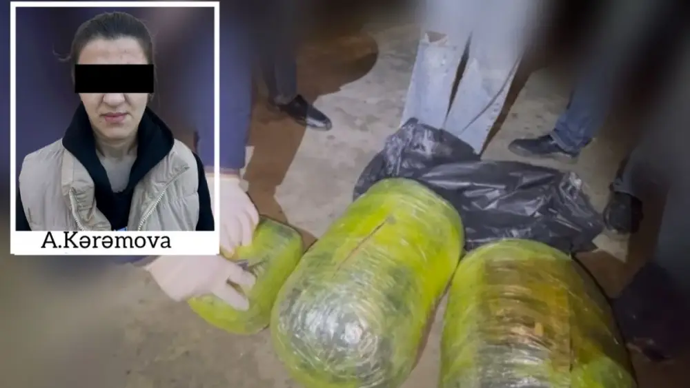 Sabirabadda qadın 14 kiloqram narkotiklə saxlanılıb