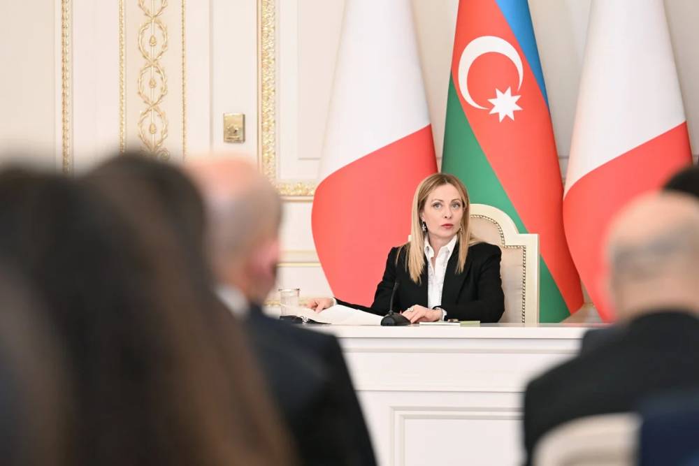 Ciorcia Meloni: Əminəm ki, İtaliya ilə Azərbaycan arasındakı dostluq əlaqələri bundan sonra daha da inkişaf edəcək